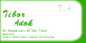 tibor adok business card